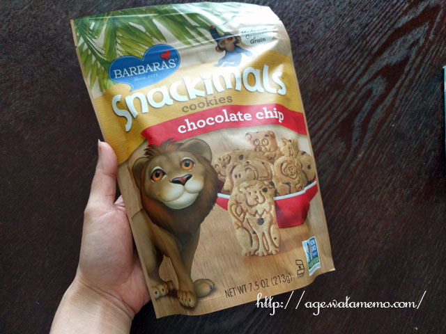 Barbara’s Bakery, Snackimals 動物クッキー チョコレートチップ 2.125 oz (60 g)