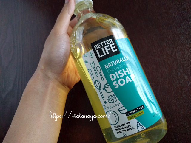 Better Life, ディッシュイットアウト（Dish It Out）, お皿の脂を自然に落とす洗剤, レモン ミント, 22液量オンス（651 ml）