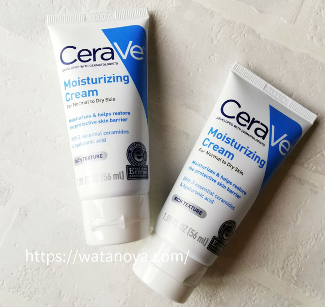 CeraVe, モイスチャライジングクリーム、普通～乾燥肌用、1.89fl oz（56ml）