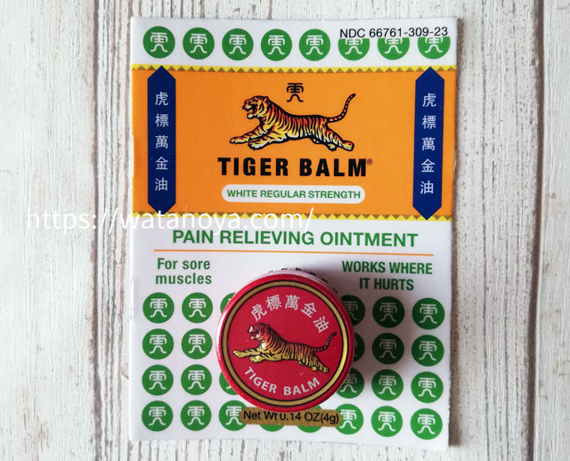 Tiger Balm, 痛み軽減軟膏, ホワイトレギュラーストレングス, 0.14 オンス (4 g)