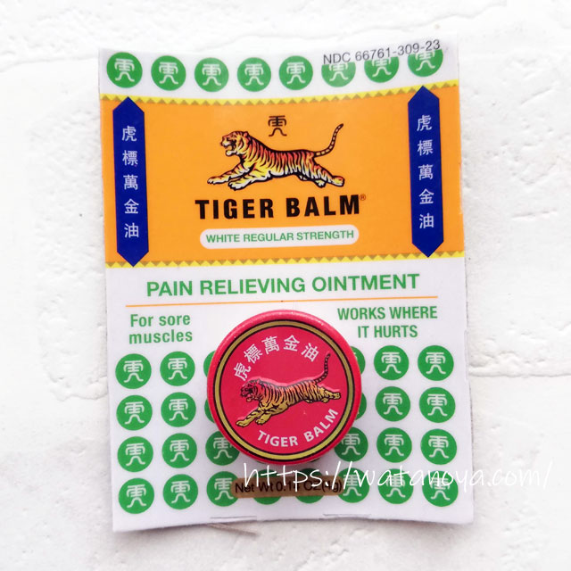 Tiger Balm, 痛み軽減軟膏, ホワイトレギュラーストレングス, 0.14 オンス (4 g)