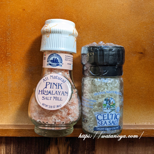 Drogheria & Alimentari, 全天然ピンクヒマラヤソルト・ミル、3.18 oz (90 g) Celtic Sea Salt, 小型岩塩挽き器、ライト グレイ セルティック入り, 1.8 オンス (51 g)