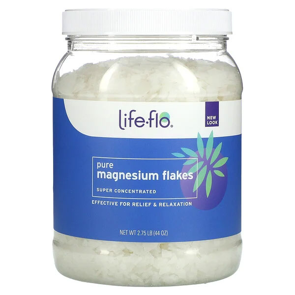Life-flo, ピュア・マグネシウム・フレーク, 塩化マグネシウムブライン, 2.75ポンド (44オンス) 