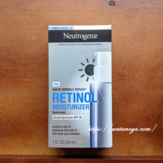 Neutrogena, Rapid Wrinkle Repair（ラピッドリンクルリペア）、レチノール保湿クリーム、日中用、SPF数値30、29ml（1液量オンス）